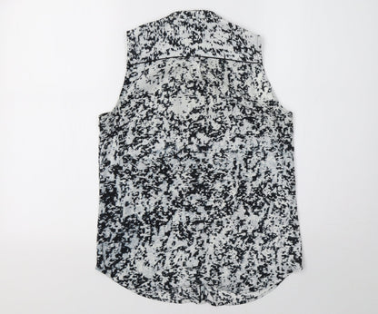 H&M Womens Grey   Basic Button-Up Size 6