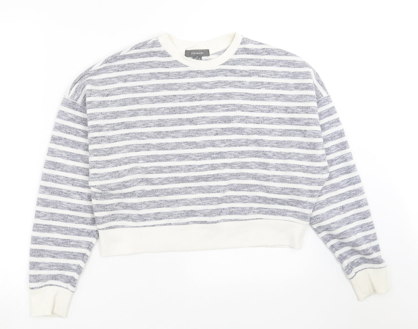 Primark Womens Blue Striped  Pullover Sweatshirt Size XS