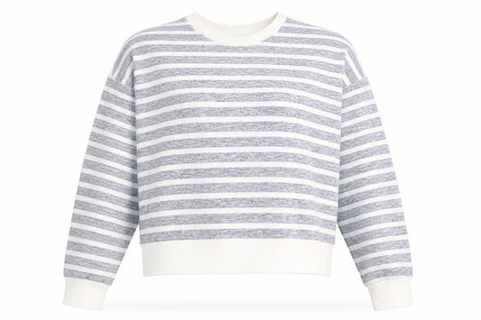Primark Womens Blue Striped  Pullover Sweatshirt Size XS