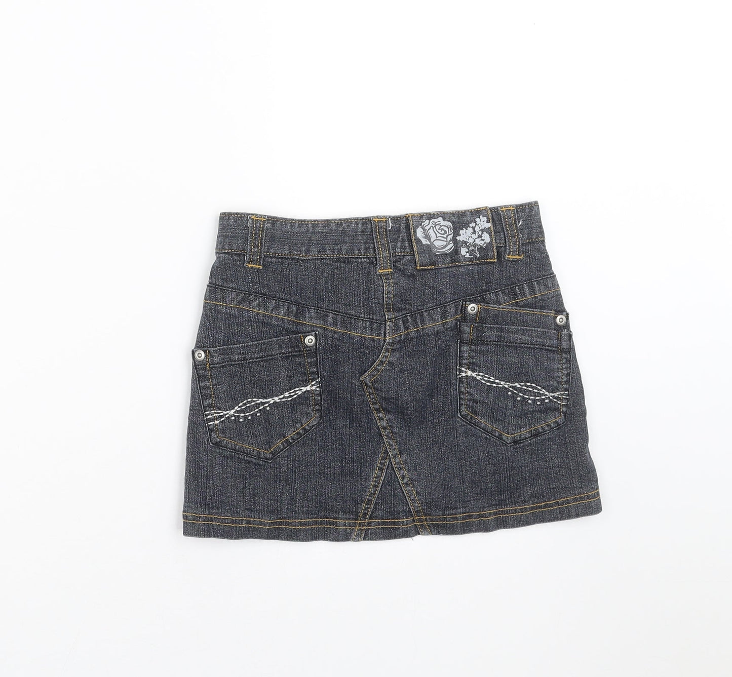 Marks and Spencer Girls Blue  Denim Mini Skirt Size 8 Years
