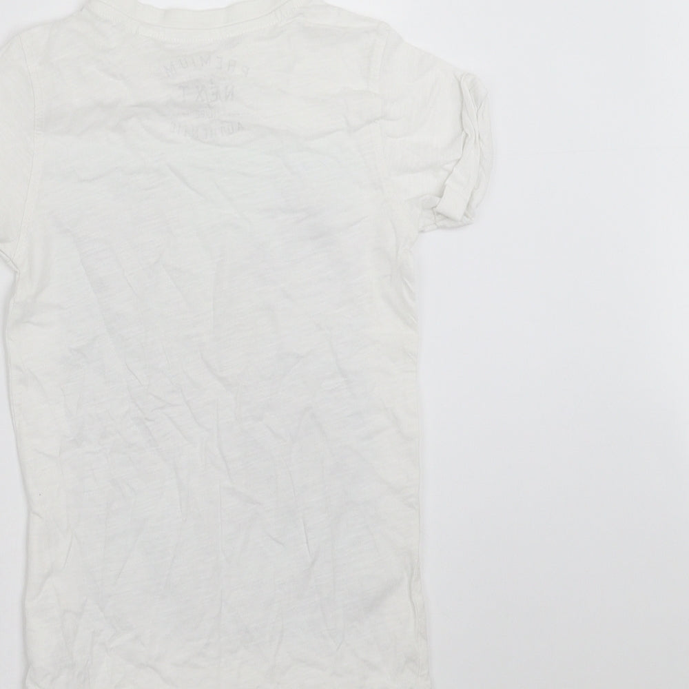 NEXT Boys White   Basic T-Shirt Size 4 Years  - Summer of Surf