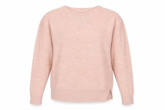 Next Womens Pink Striped Knit Pullover Jumper Size 8