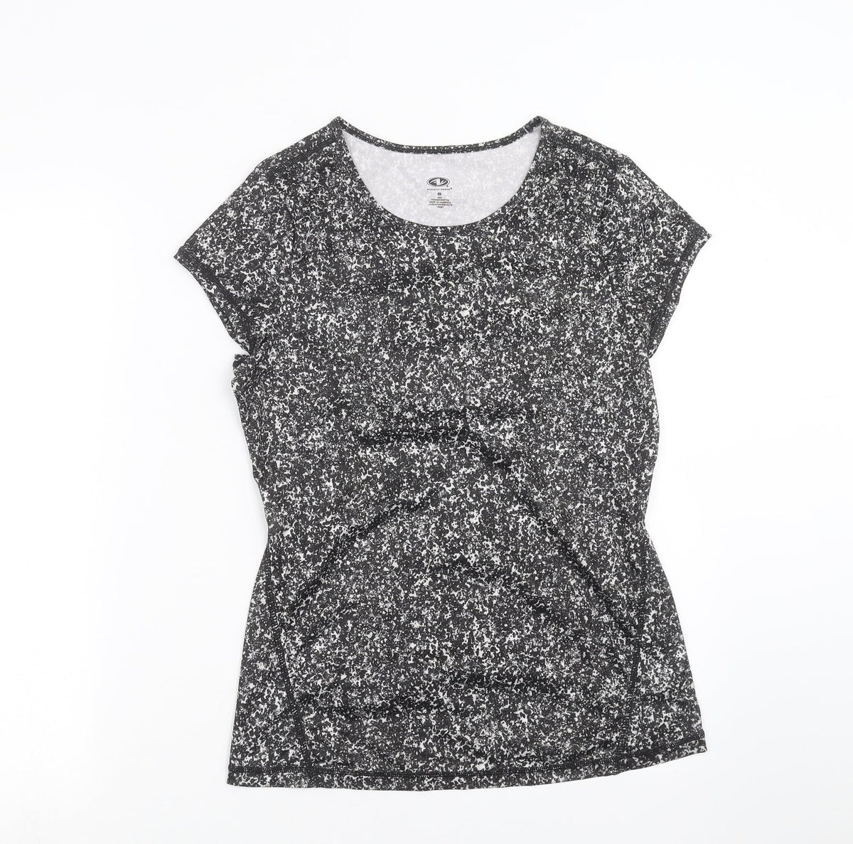 Athletic Works Womens Black   Basic T-Shirt Size S