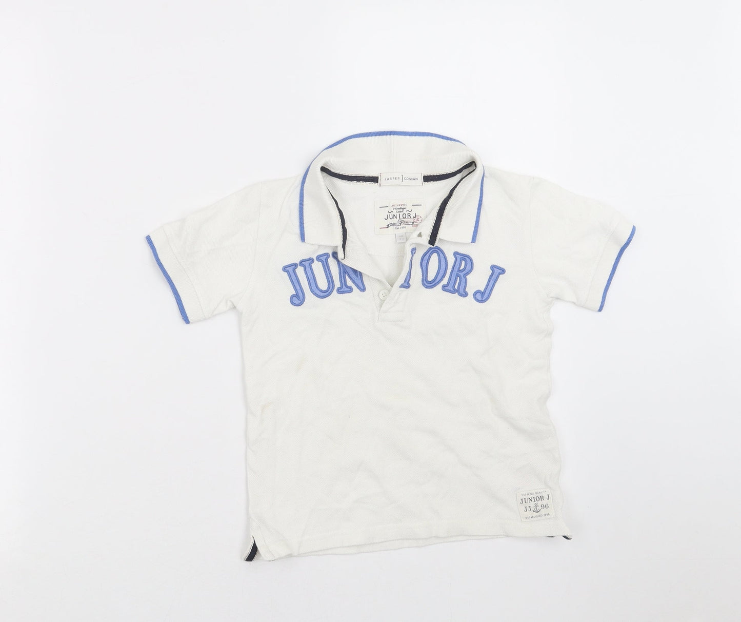 Jasper Conran Boys White   Basic Polo Size 3-4 Years