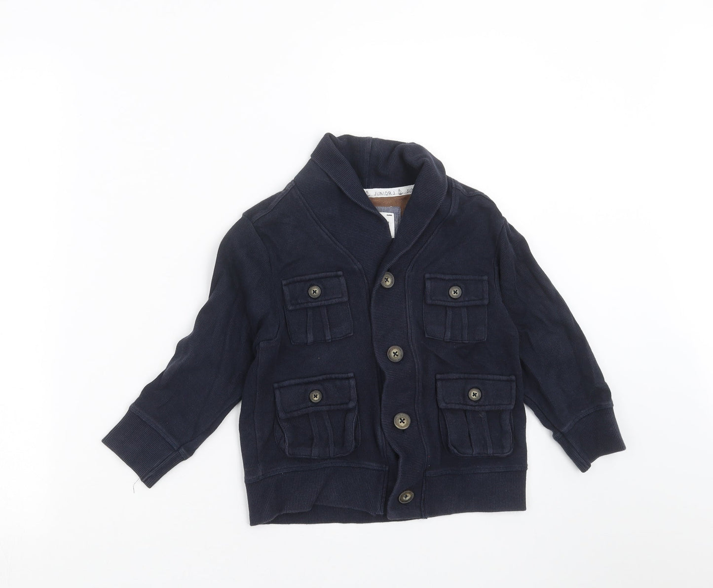 JUNIOR J Boys Blue   Jacket  Size 3-4 Years