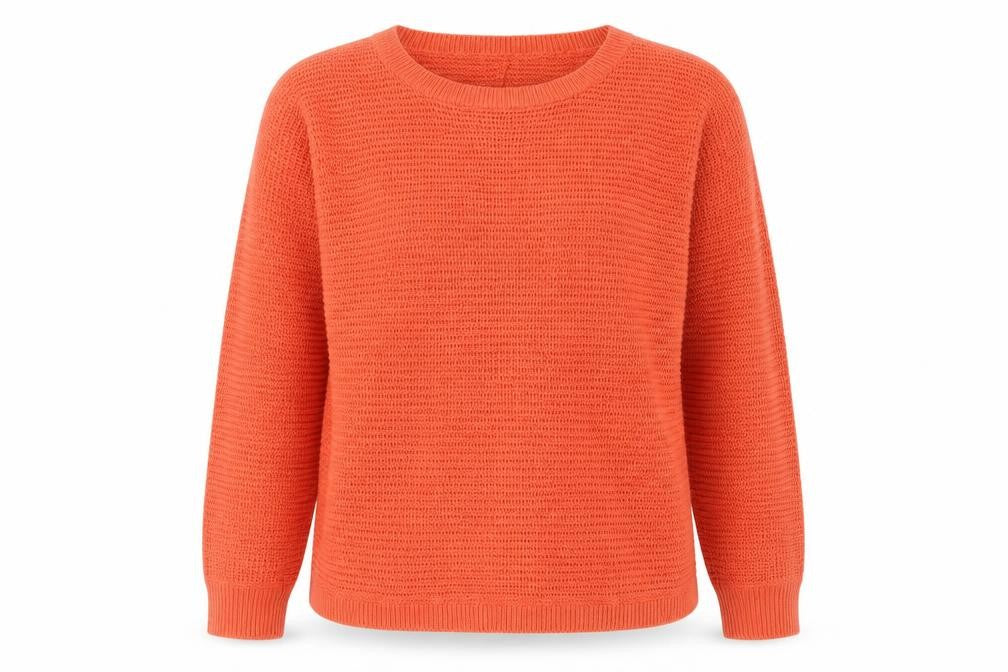 Venus Womens Orange  Knit Pullover Jumper Size XL