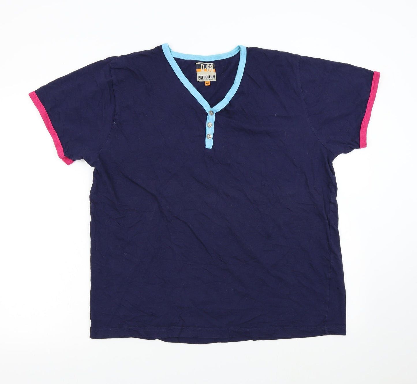 Petroleum Womens Blue   Basic T-Shirt Size 2XL
