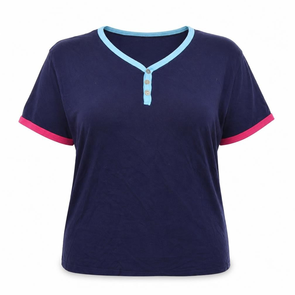 Petroleum Womens Blue   Basic T-Shirt Size 2XL