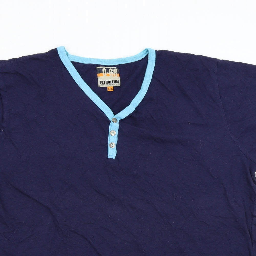 Petroleum Womens Blue   Basic T-Shirt Size 2XL