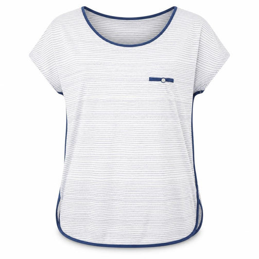 F&F Womens Multicoloured Striped  Basic T-Shirt Size 8