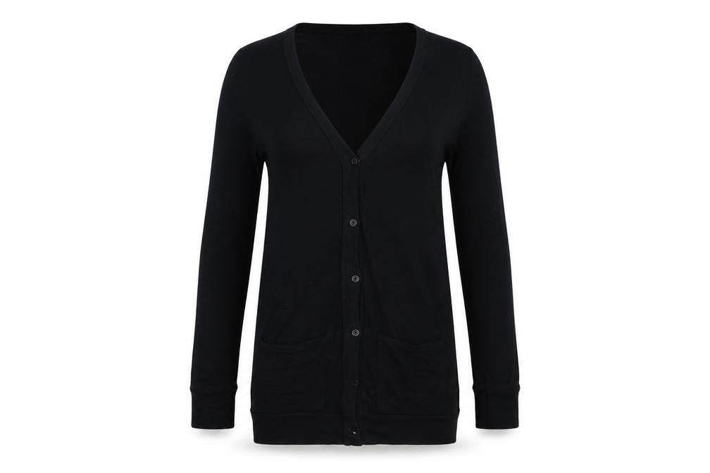NA-KD Eyes Womens Black   Cardigan Jumper Size M