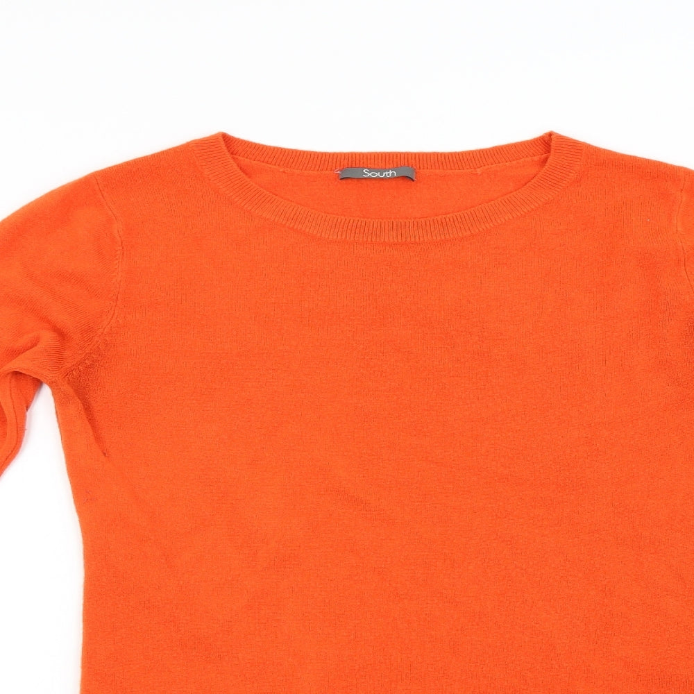 South Womens Orange  Knit Jumper Dress  Size 12