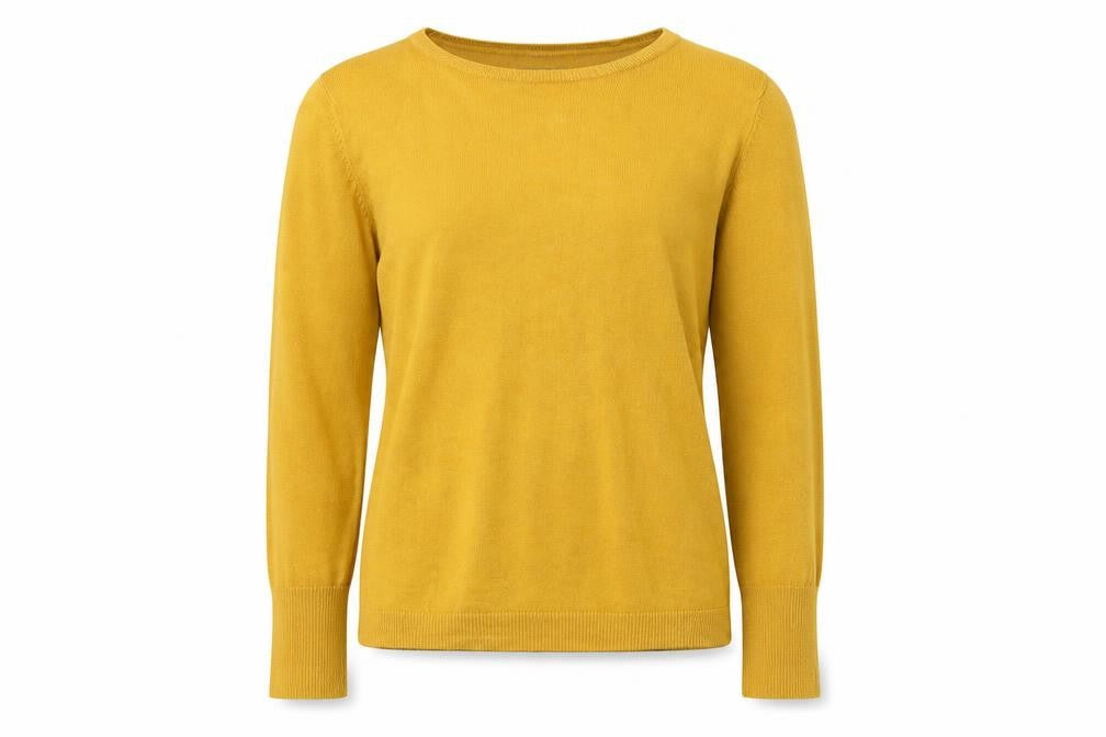 Primark Womens Yellow  Knit Pullover Jumper Size M