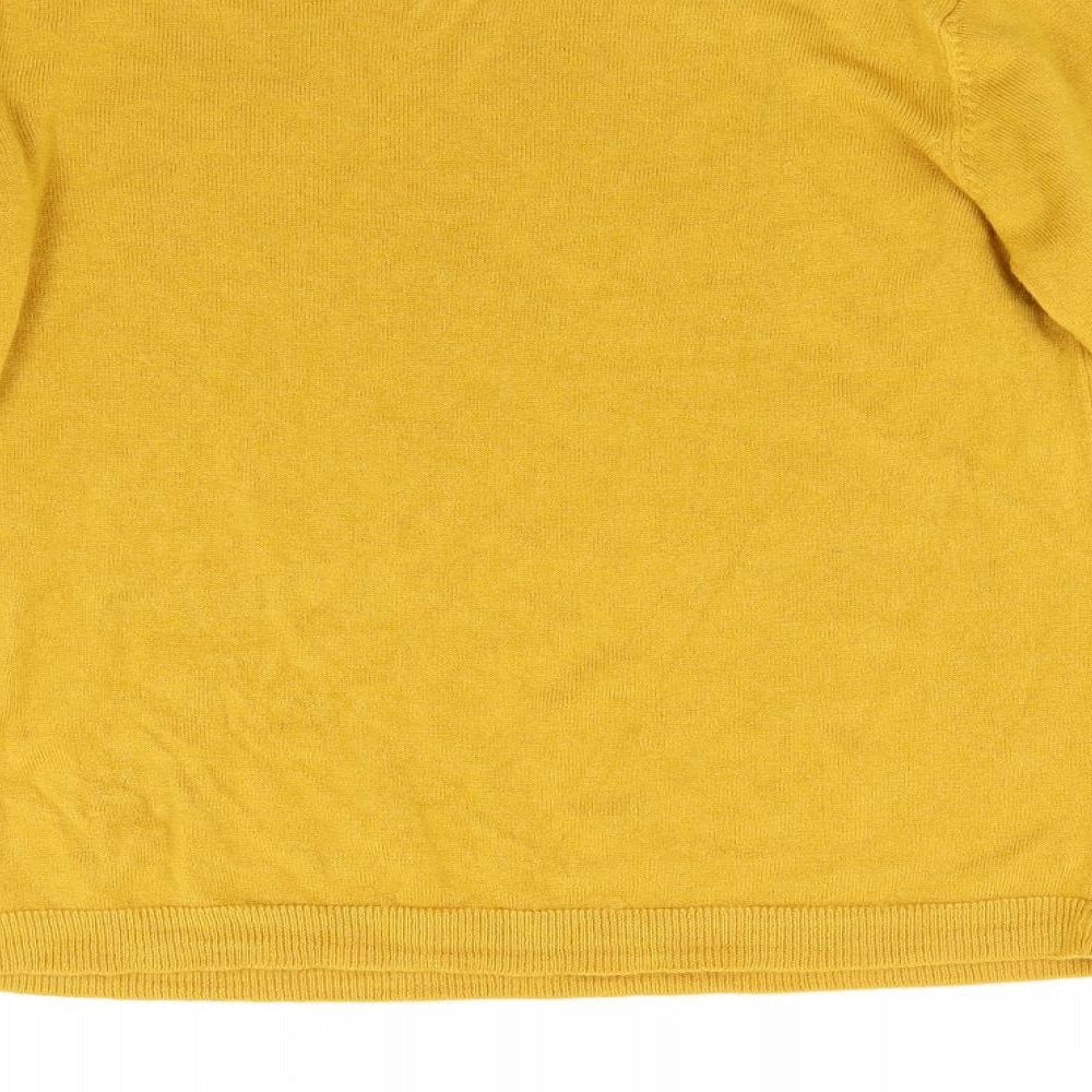 Primark Womens Yellow  Knit Pullover Jumper Size M