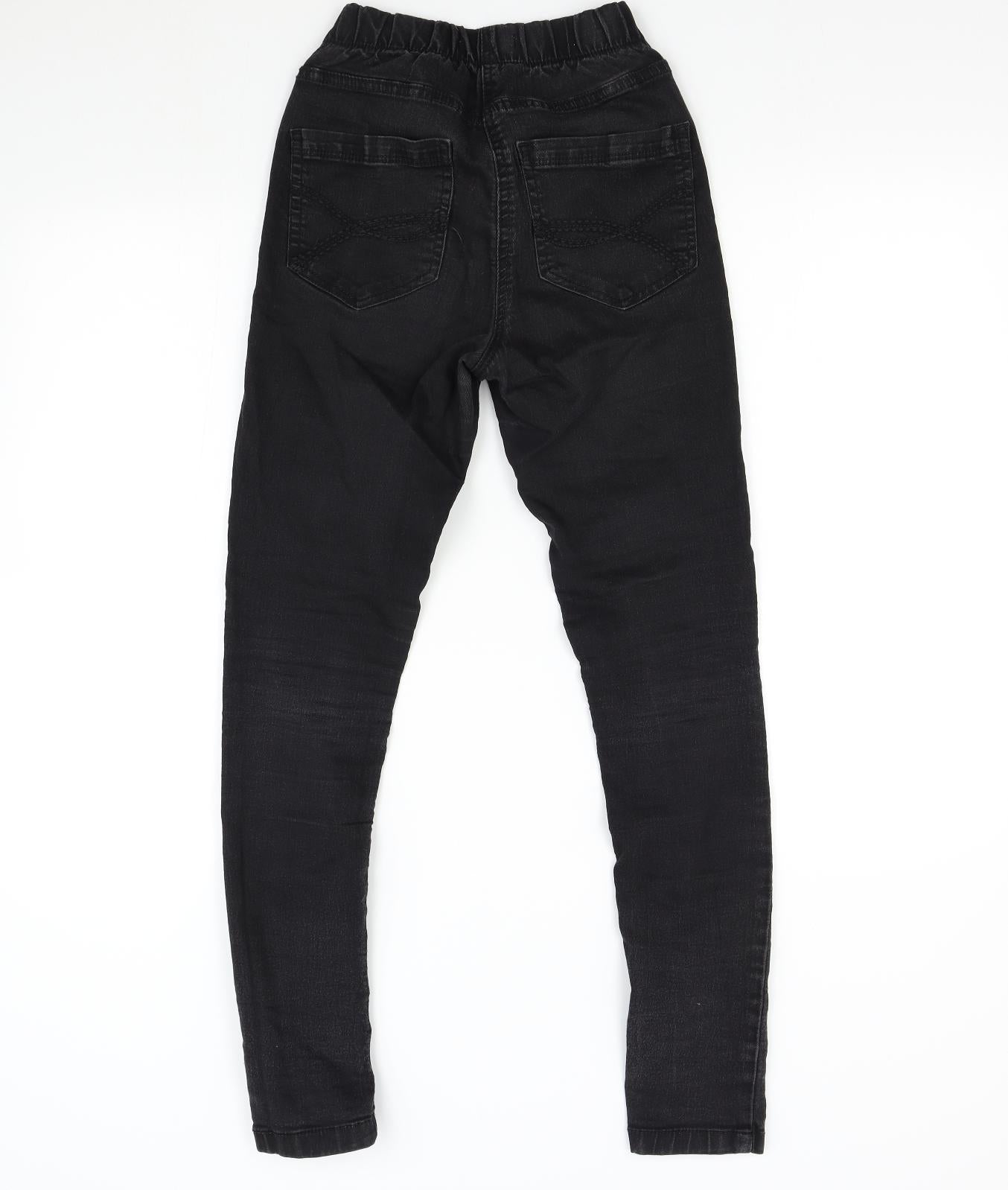 TU Womens Black  Denim Skinny Jeans Size 8 L29 in
