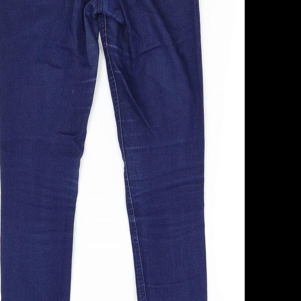 Avenue Womens Blue  Denim Skinny Jeans Size 8 L27 in