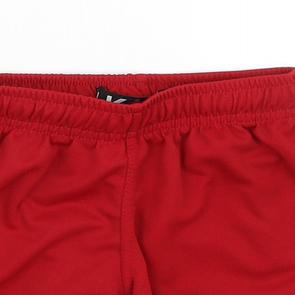 LK FC Boys Red   Sweat Shorts Size 2 Years