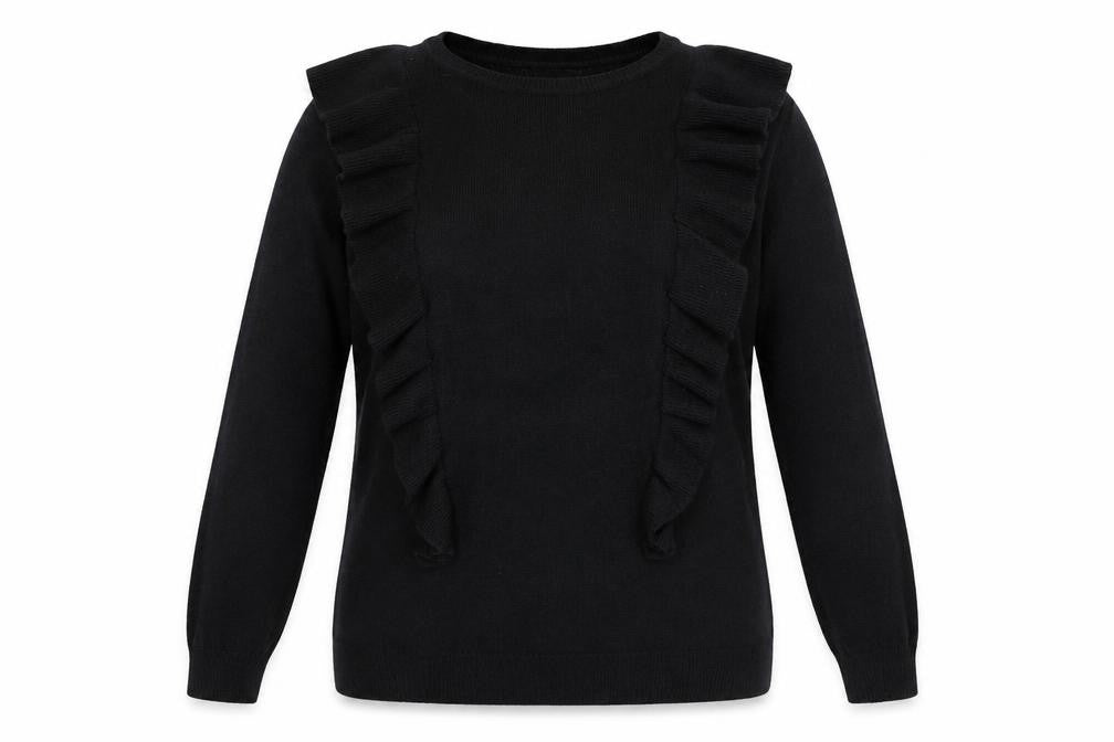 Preworn Womens Black   Pullover Jumper Size 16