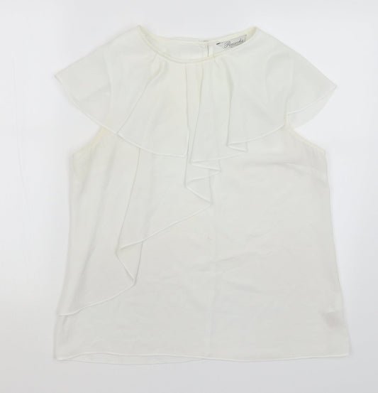 Peacocks Womens White   Basic Blouse Size 14