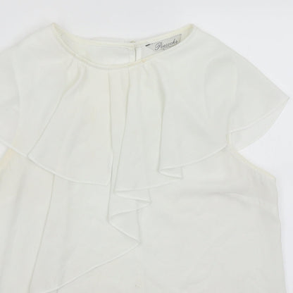 Peacocks Womens White   Basic Blouse Size 14