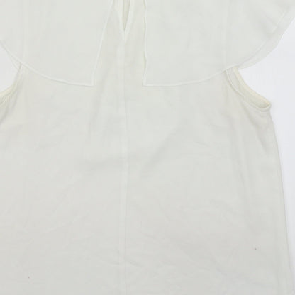 Peacocks Womens White   Basic Blouse Size 14