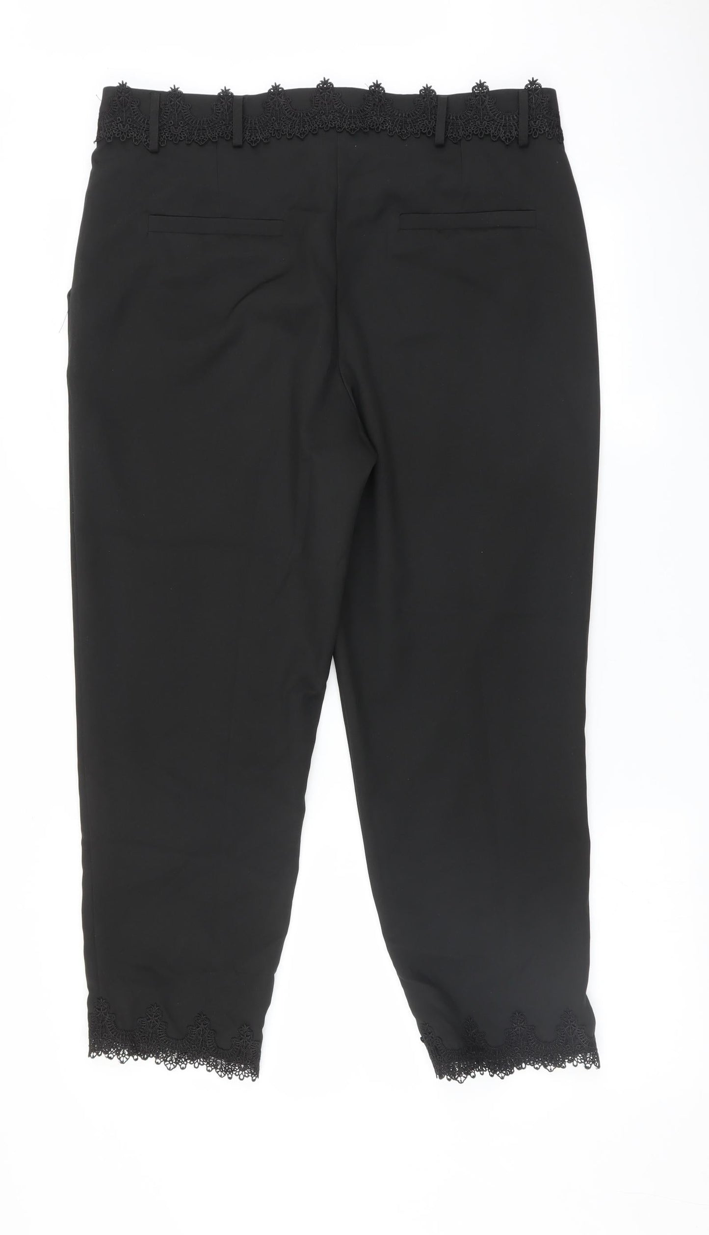Studio Mouthy Womens Black   Trousers  Size 12 L24 in