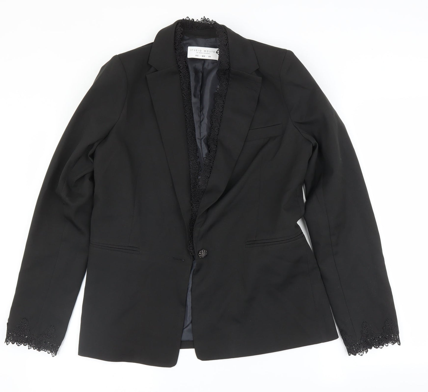 Studio Mouthy Womens Black   Jacket Blazer Size 10