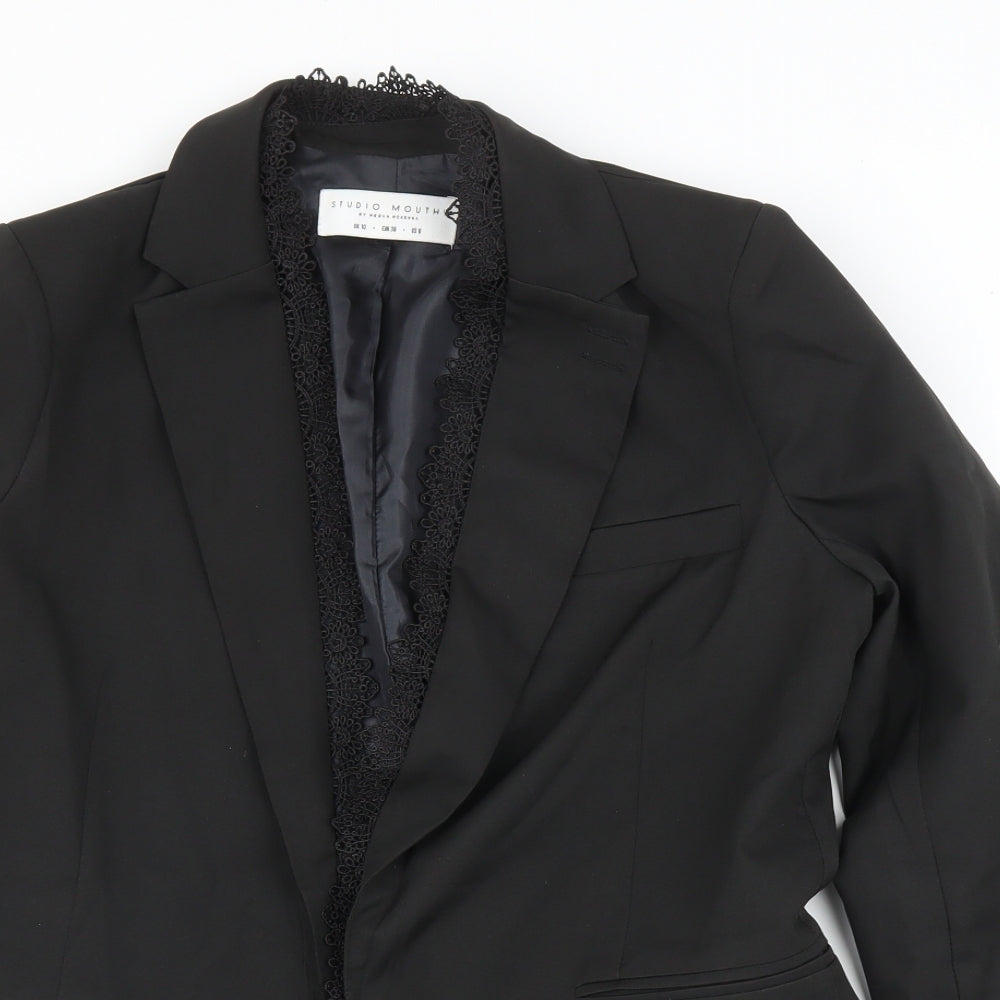 Studio Mouthy Womens Black   Jacket Blazer Size 10