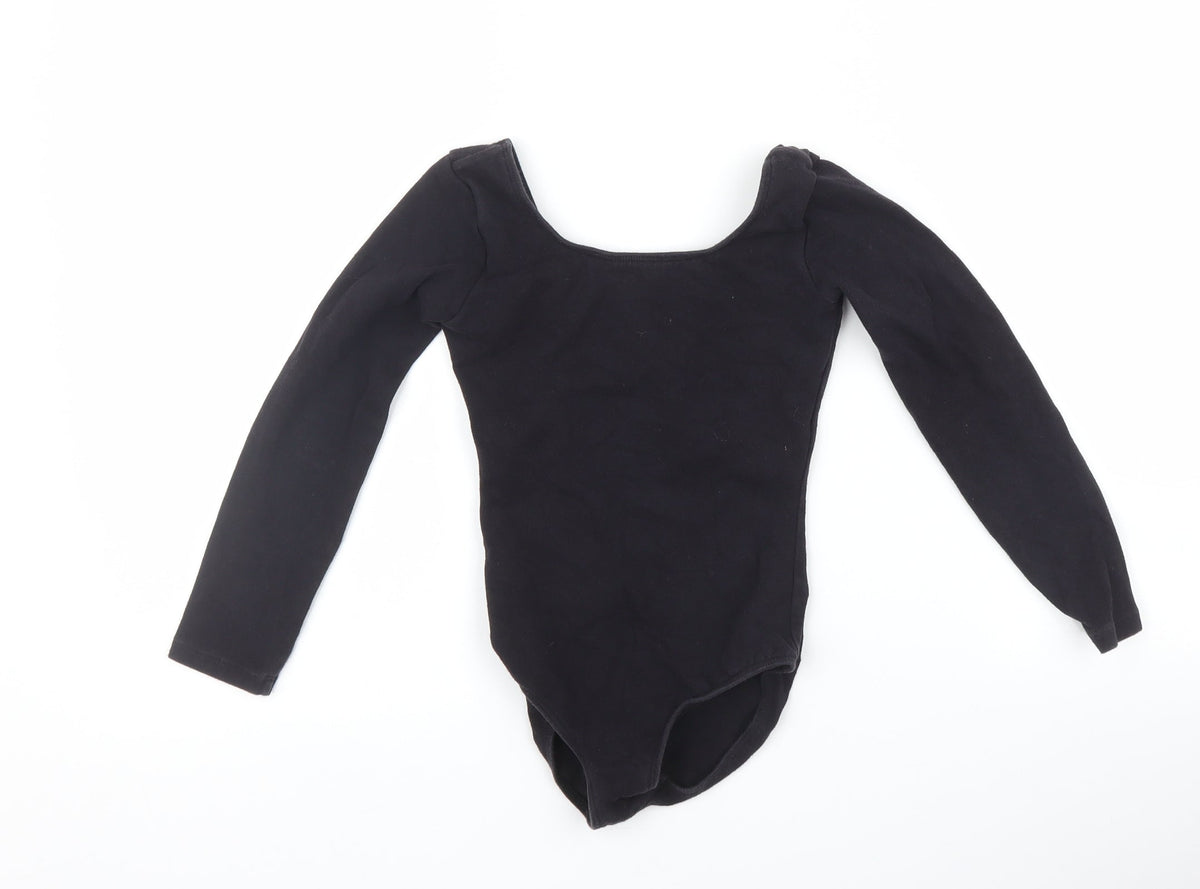 Bloch Girls Black   Basic T-Shirt Size 5-6 Years