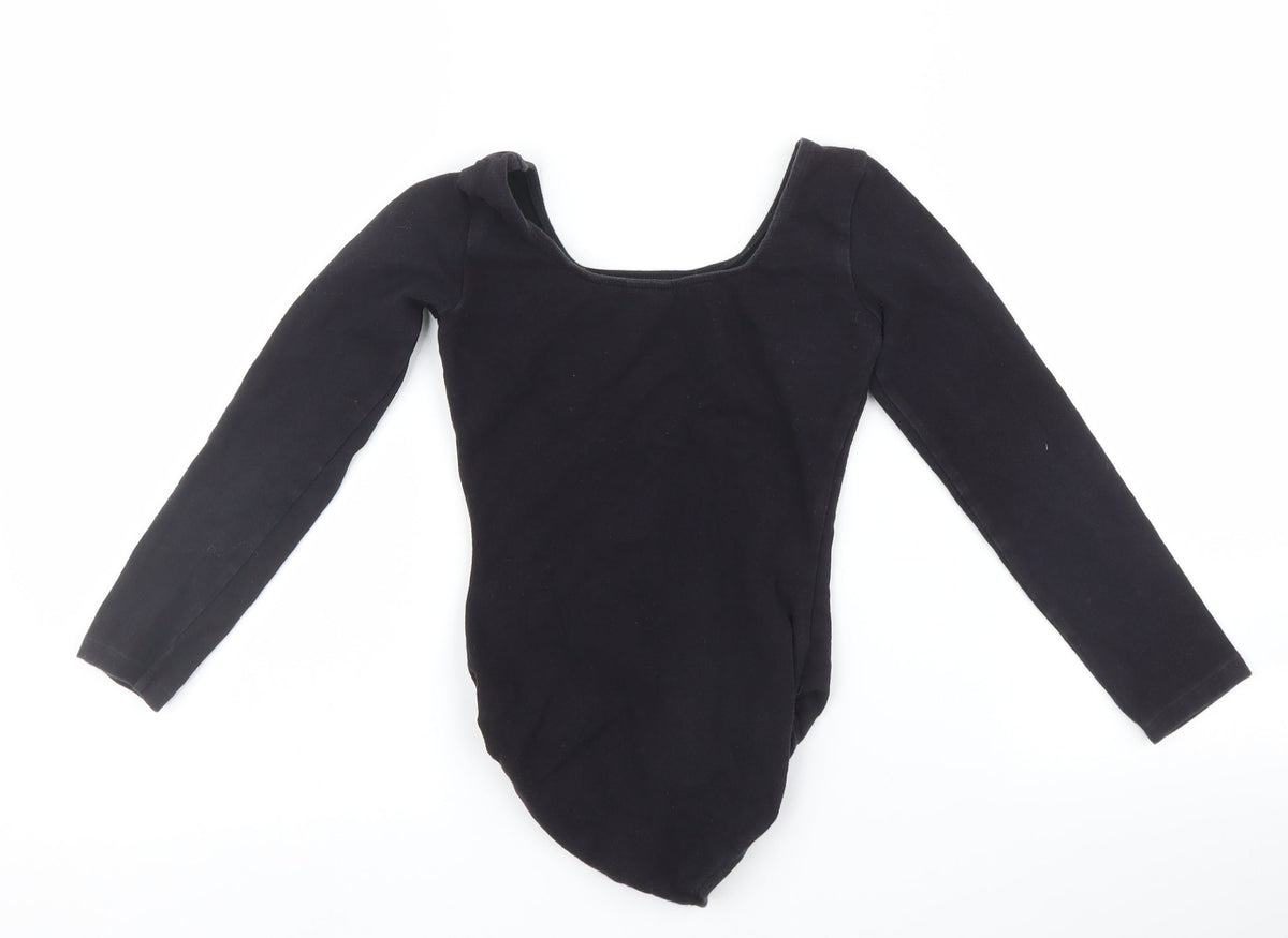 Bloch Girls Black   Basic T-Shirt Size 5-6 Years