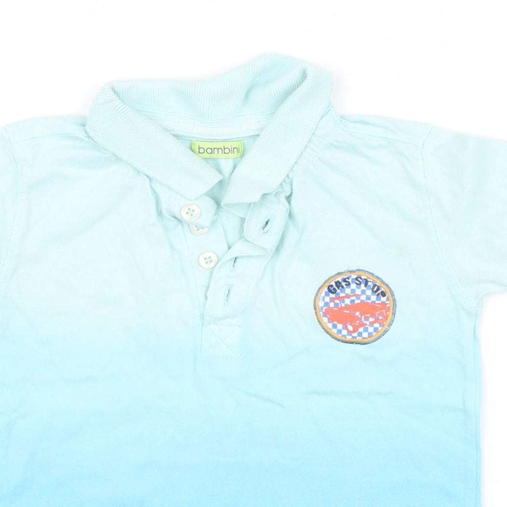 BHS Boys Blue   Basic Polo Size 2-3 Years