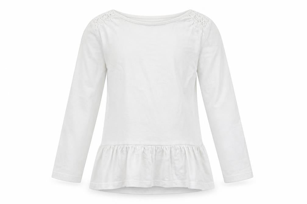 TU Girls White   Basic T-Shirt Size 7 Years