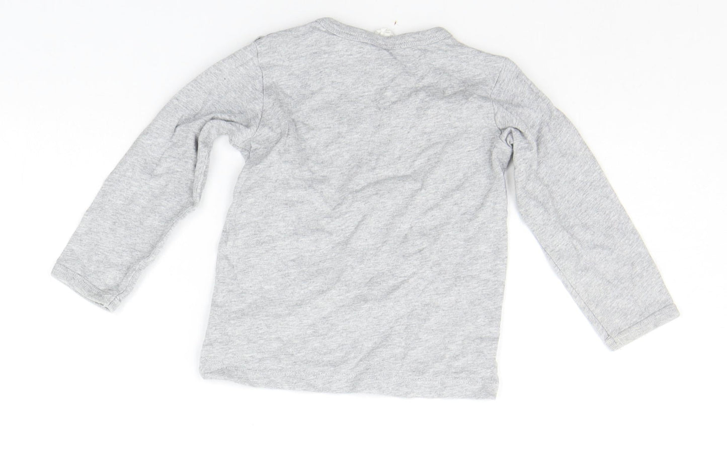 H&M Baby Grey   Basic T-Shirt Size 18-24 Months  - Tie