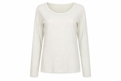 Atmosphere Womens Beige Polka Dot  Basic T-Shirt Size 10