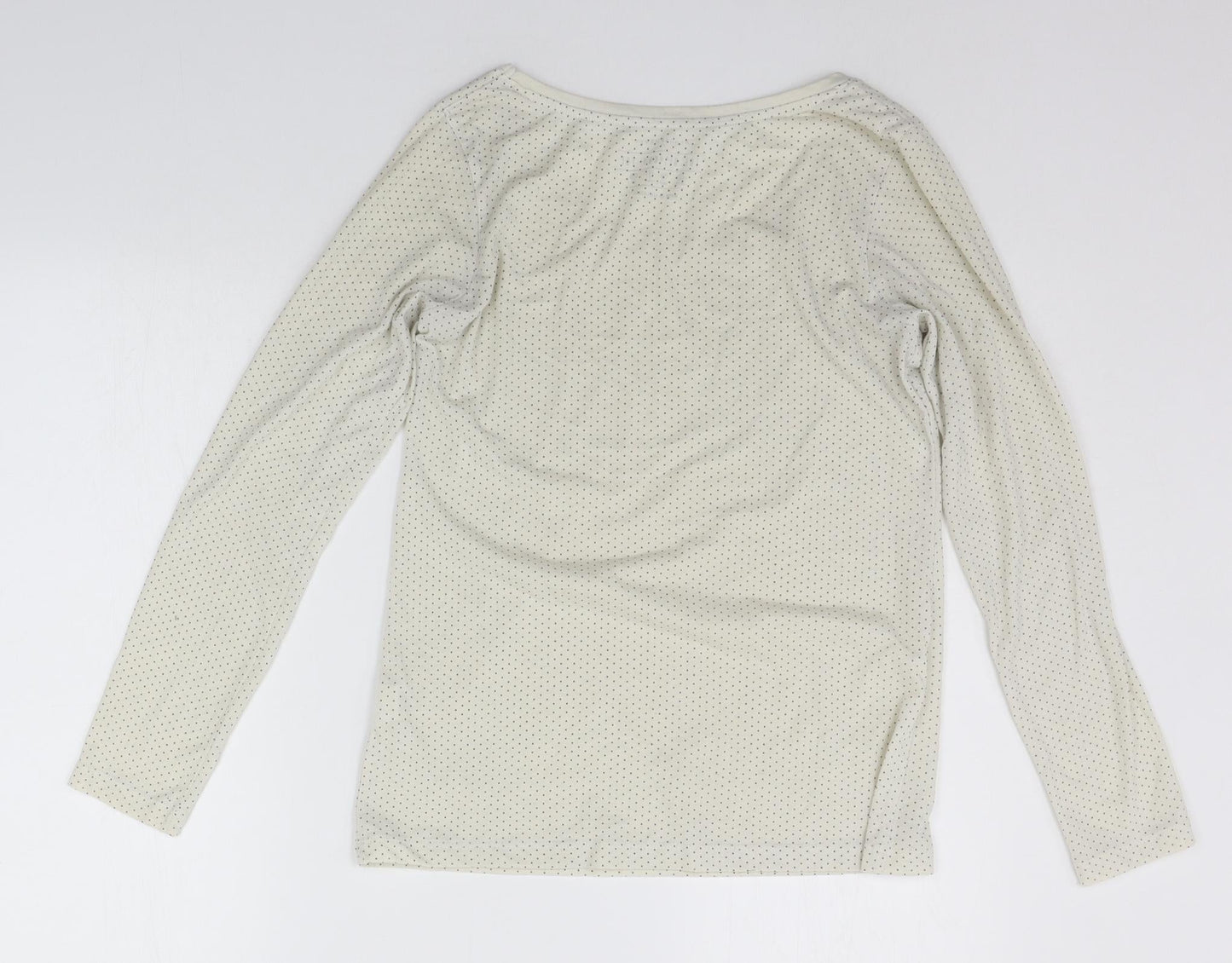 Atmosphere Womens Beige Polka Dot  Basic T-Shirt Size 10