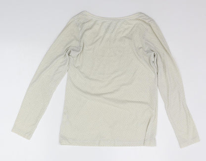 Atmosphere Womens Beige Polka Dot  Basic T-Shirt Size 10