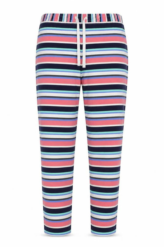 Preworn  Womens Blue Striped  Sweatpants Trousers Size 30 in L27 in
