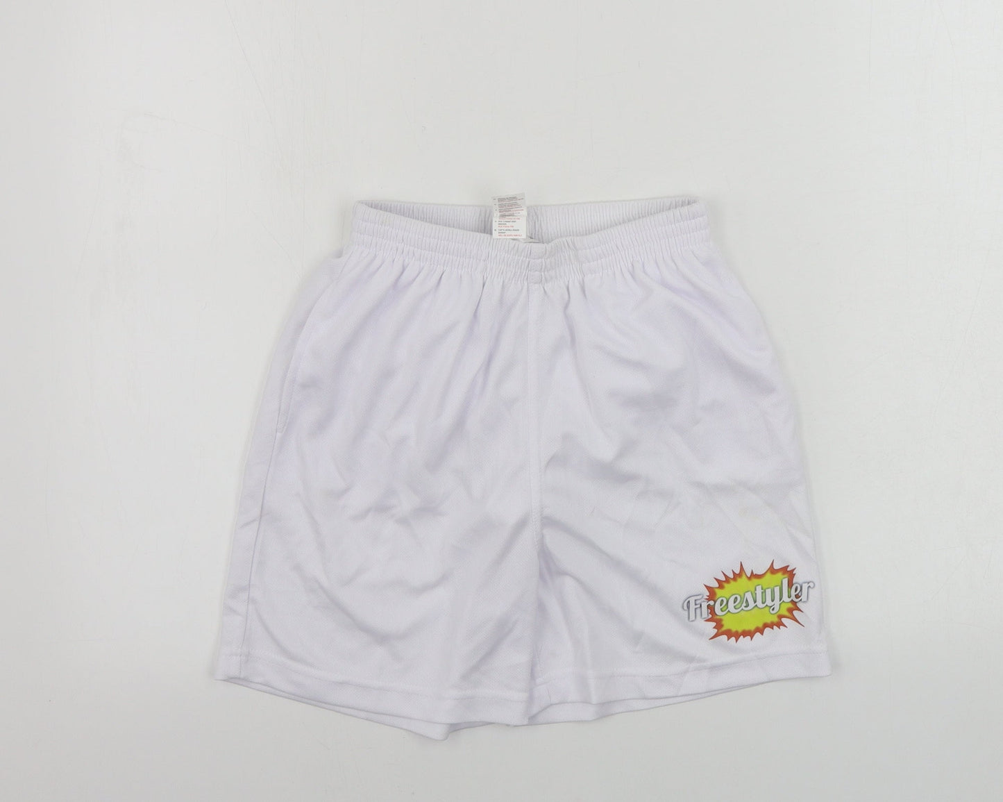 AWD  Boys White   Sweat Shorts Size 12-13 Years