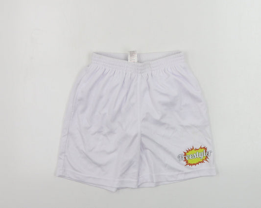 AWD  Boys White   Sweat Shorts Size 12-13 Years
