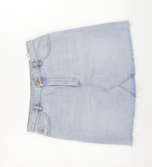 Preworn  Womens Blue   A-Line Skirt Size 30 in
