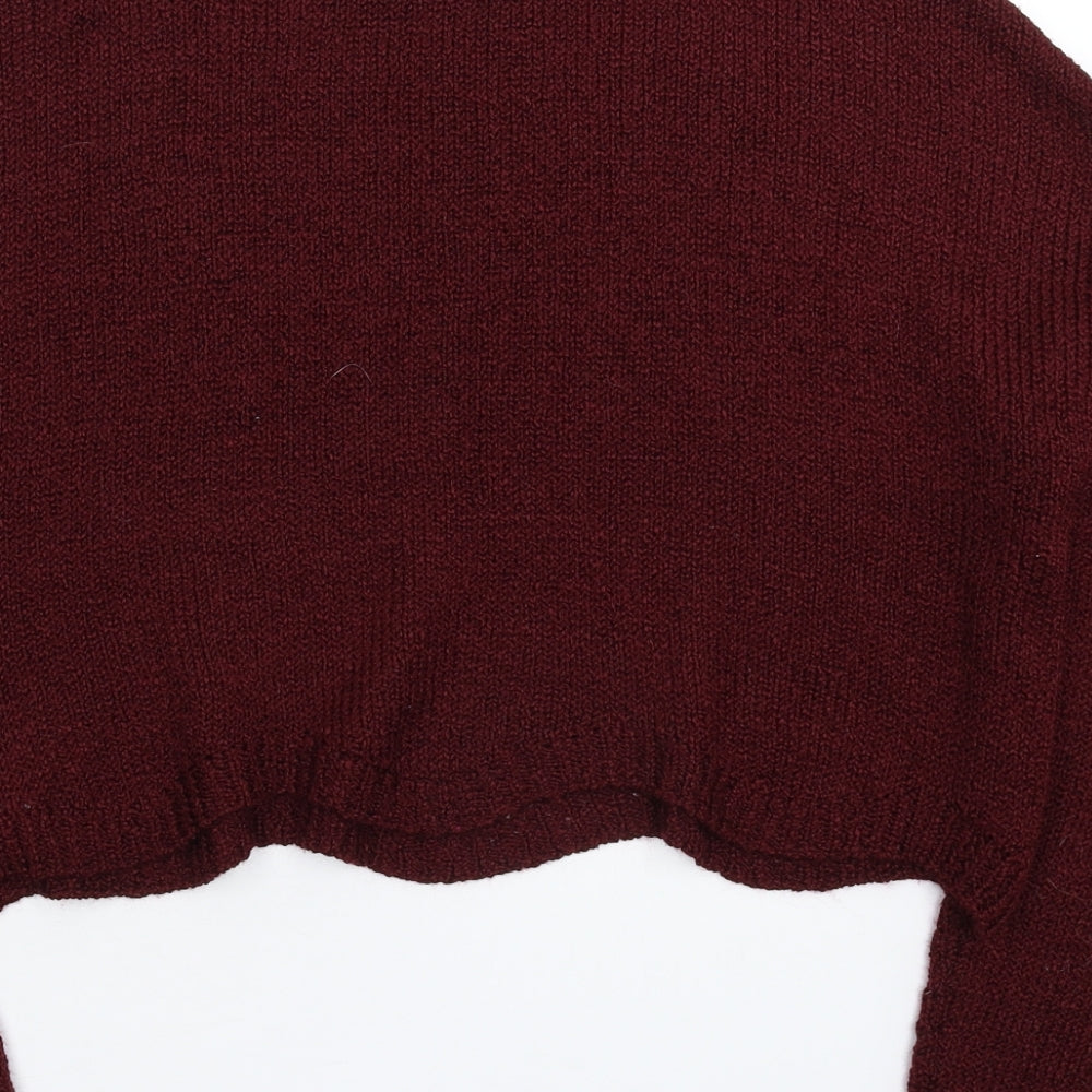 FOREVER 21 Womens Brown  Knit Pullover Jumper Size S