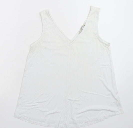 George Womens White   Basic Tank Size 8