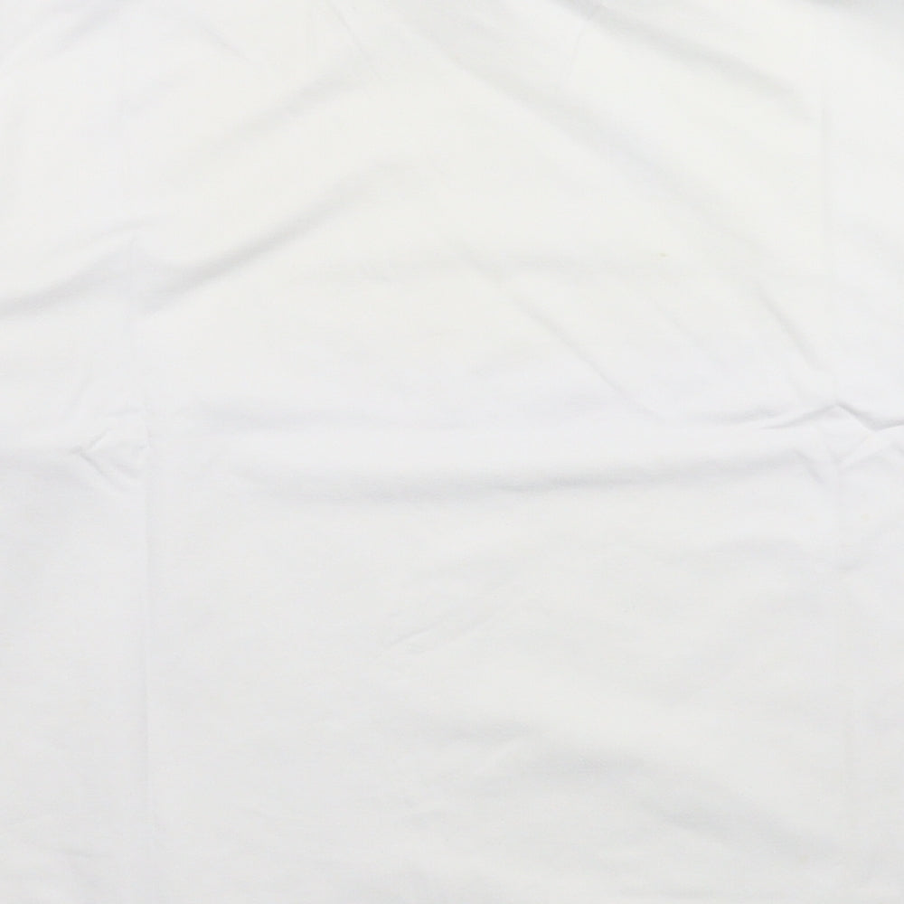 Moose Womens White  Rayon Pullover Sweatshirt Size XL