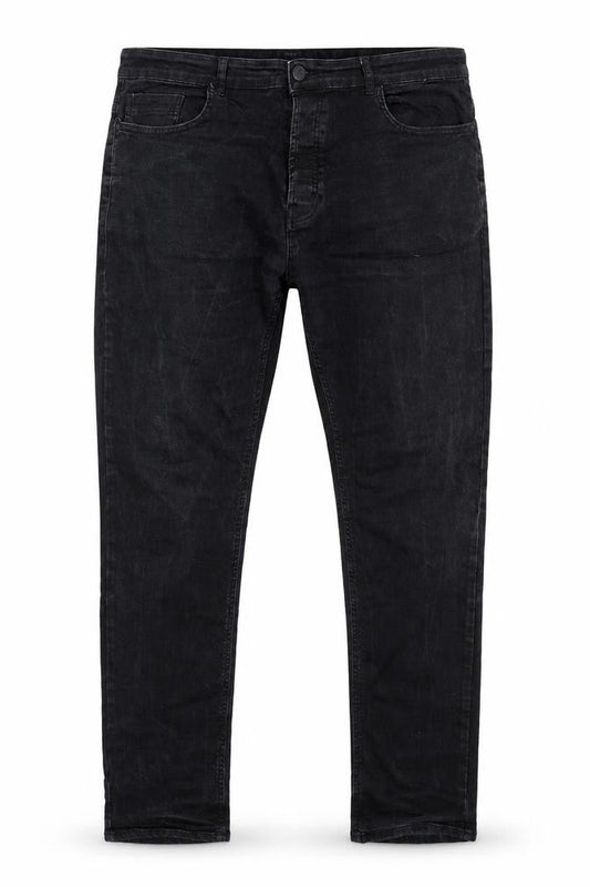 Denim & Co. Womens Black  Denim Tapered Jeans Size 38 L30 in