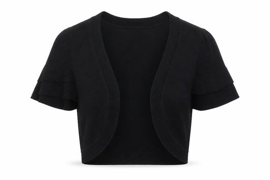 Papaya Womens Black  Knit Cardigan Jumper Size 10