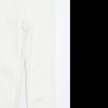 Denim & Co. Womens White  Denim Jegging Jeans Size 6 L28 in