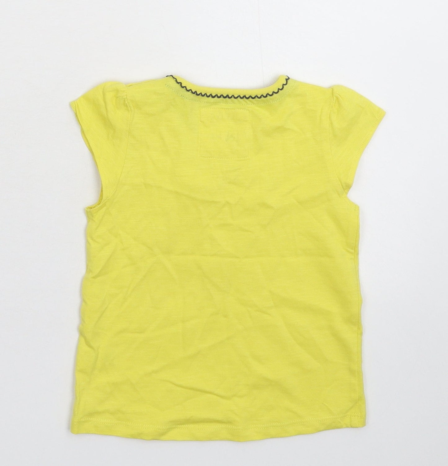 TU Girls Yellow   Basic T-Shirt Size 12-18 Months