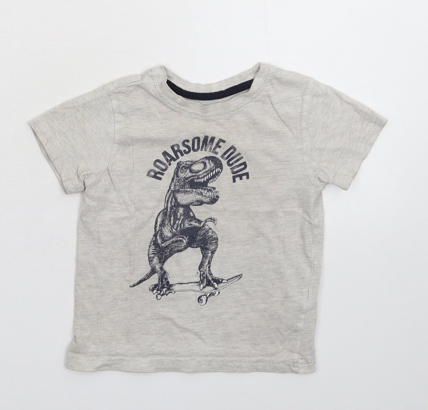 Primark Girls Grey   Basic T-Shirt Size 2-3 Years