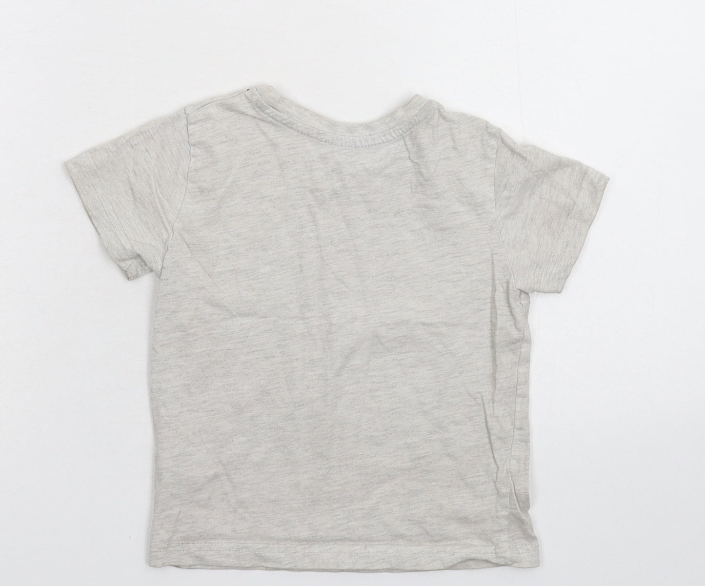 Primark Girls Grey   Basic T-Shirt Size 2-3 Years