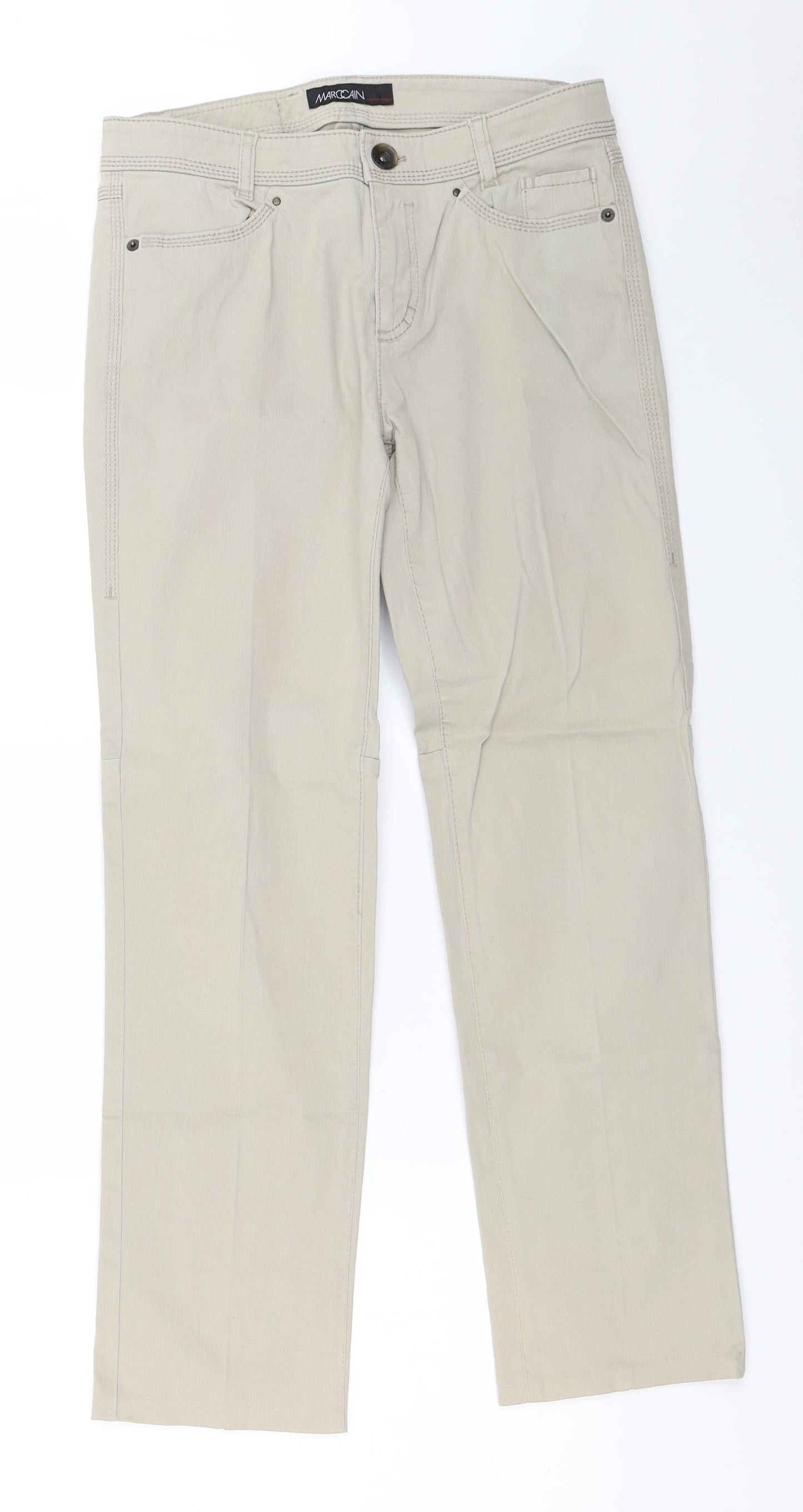 Marccain Womens Beige   Trousers  Size 28 in L27 in